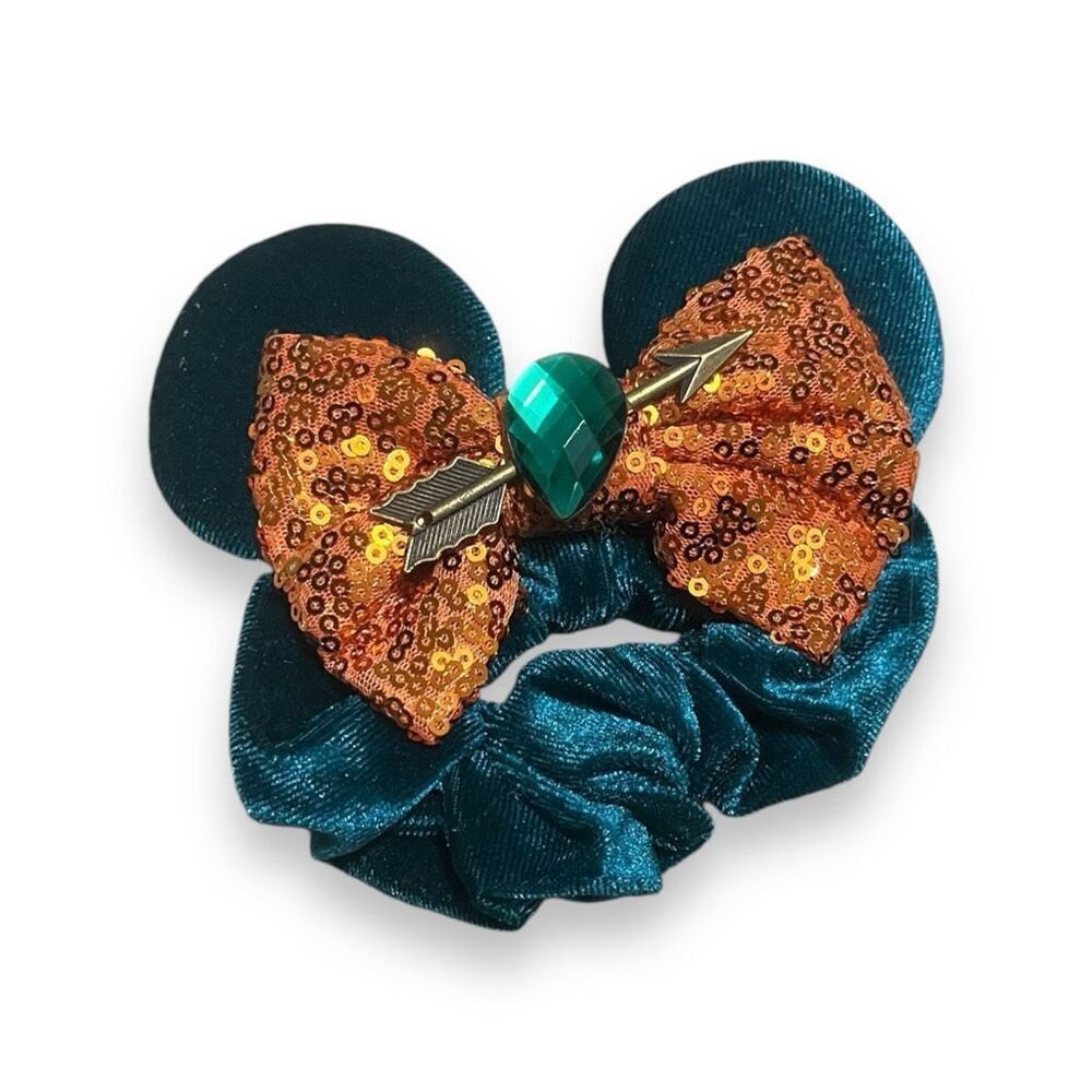 New Disney Inspired Little Mermaid Ariel Dinglehopper Ponytail Hair Scrunchie